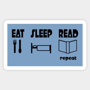 Eat Sleep Read Repeat Sticker